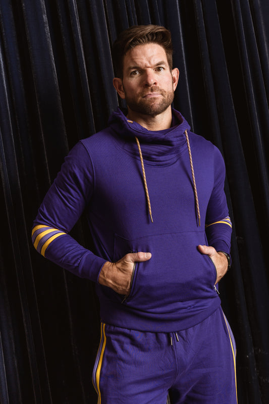 Sher Vintage Arm Stripe Ninja Hoodie