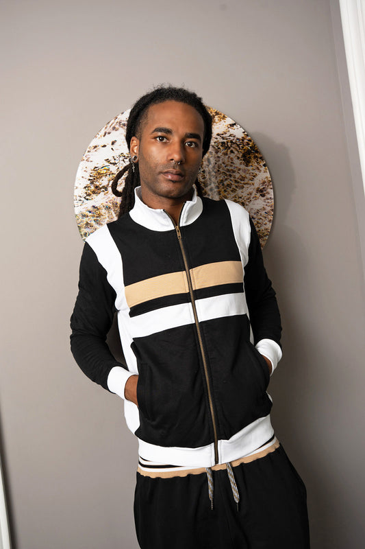 Eclipse Vintage Color Block Full Zip