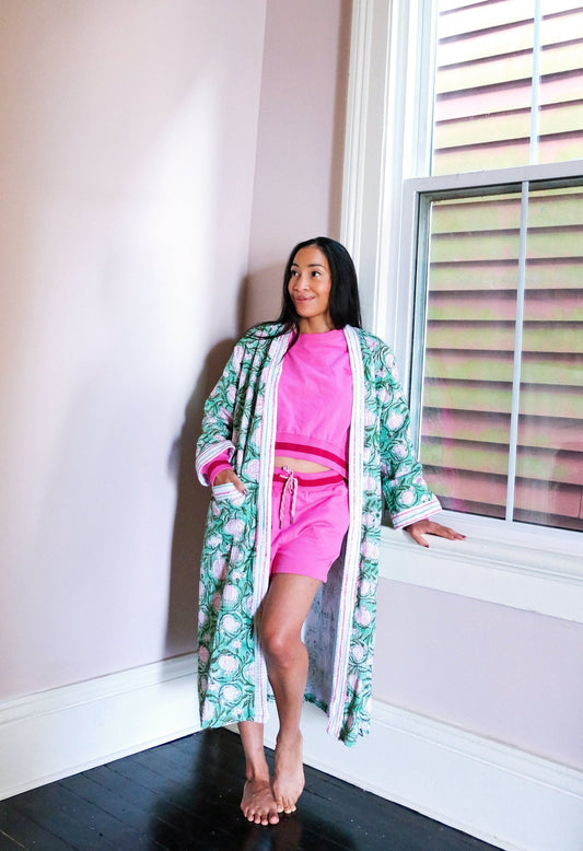 Lotus Cotton Waffle Robe