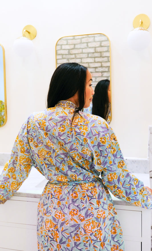 Mosaic Cotton Robe