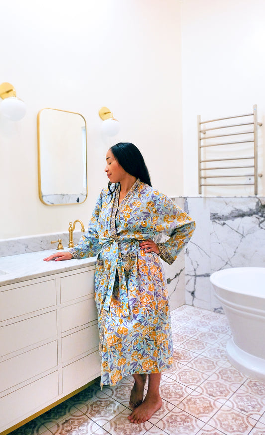 Mosaic Cotton Robe