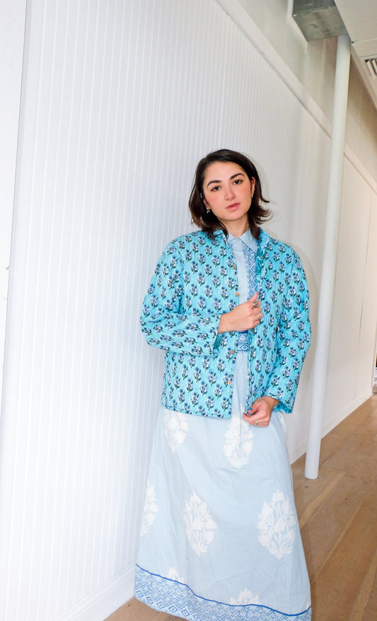 Provence Short Reversible Quilted Jacket