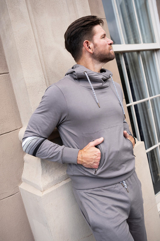 Cinder Vintage Arm Stripe Ninja Hoodie